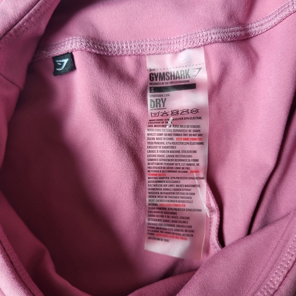 Gym Shark Rose Pink Dream Pocket Workout Pant Leggings Ladies Size Small - Picture 7 of 8